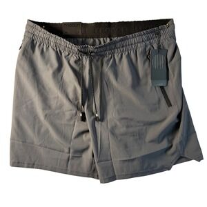Motion The Terrain Short Charcoal Athletic Men's Size L Drawstring Pockets NEW